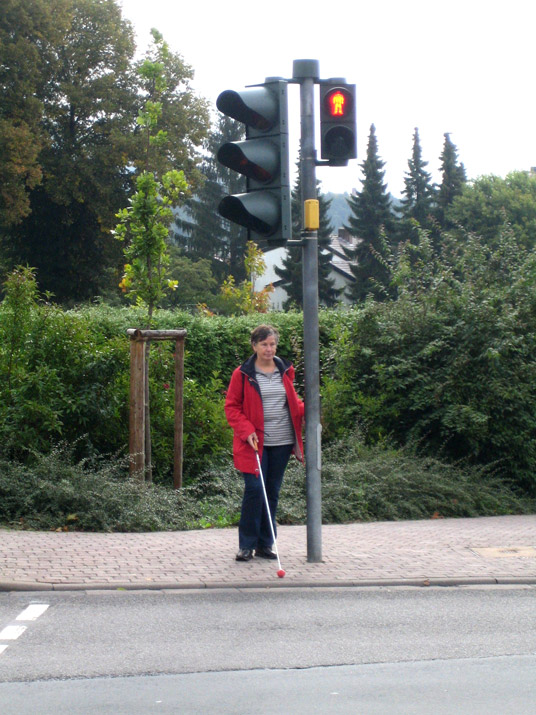 An der Ampel: Warten auf Grün