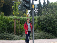 An der Ampel: Warten auf Grün